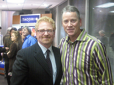 Ray Giudice with Atlanta Braves Hall of Famer Tom Glavine.